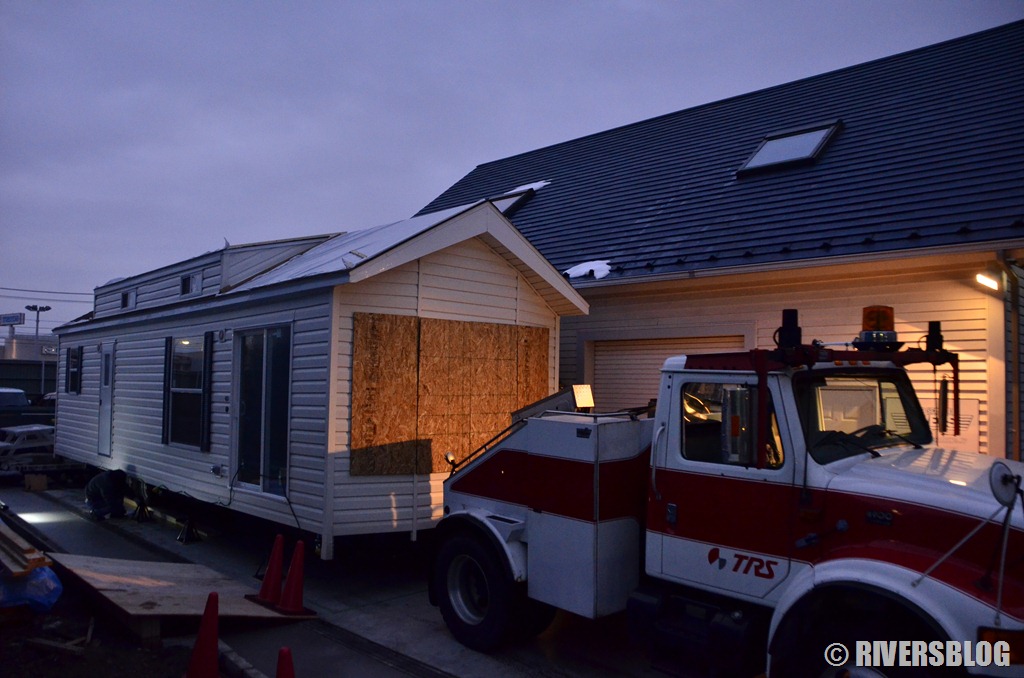 アメリカから家が届きました。』トレーラーハウス搬入！Mobile home,trailer